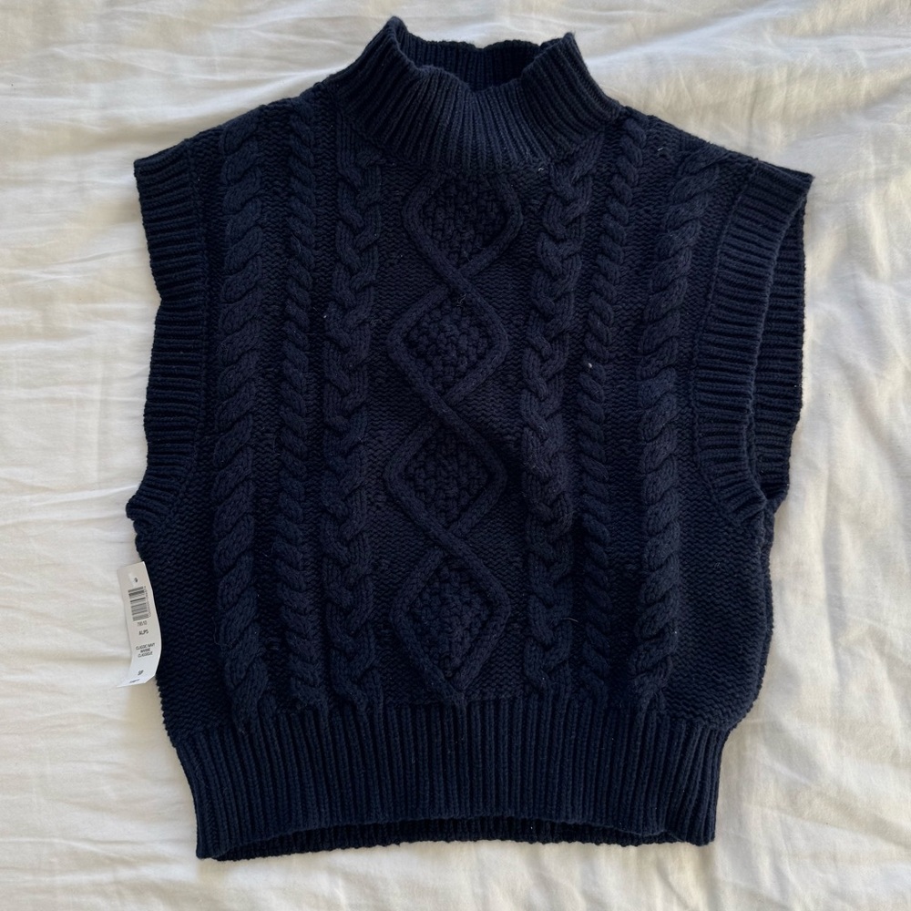 Aritzia Navy Sweater Vest
